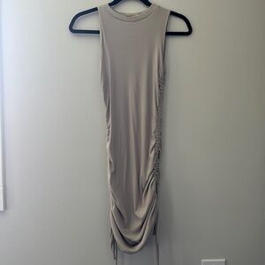 Women's illa illa sleeveless ruched srunched dress gray size small
